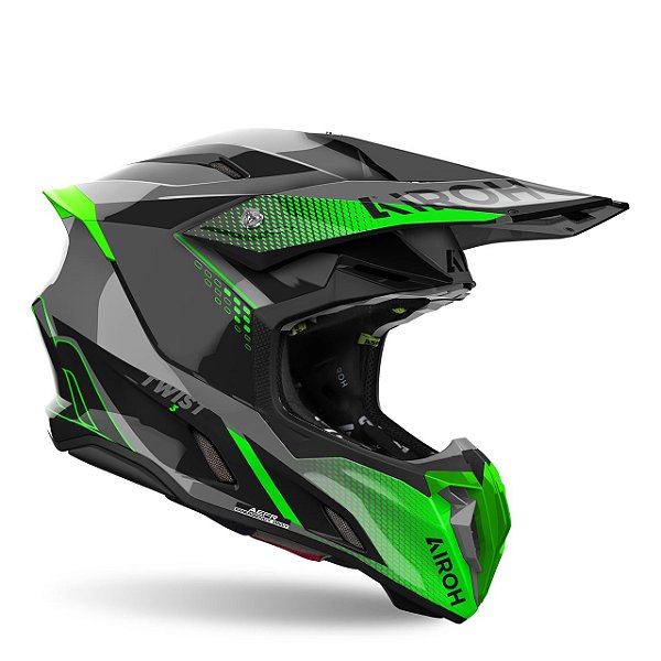 Capacete Airoh Twist 3 Shard Verde brilho