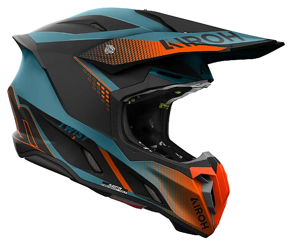 Capacete Airoh Twist 3 Shard Laranja fosco