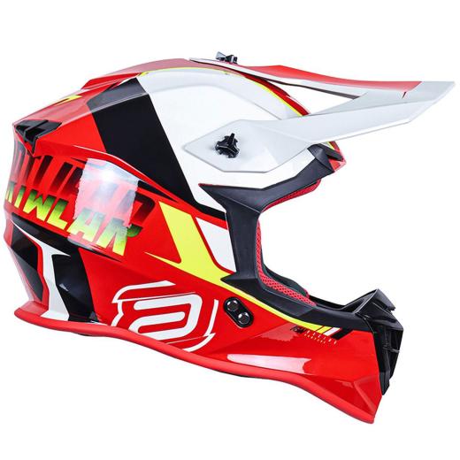 Capacete Asw R3 Evade Vermelho Preto Cinza