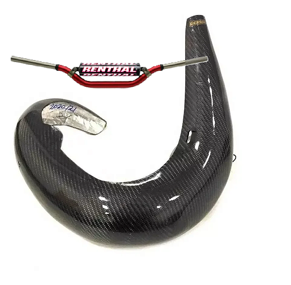 Protetor de curva carbono RIEJU 24/26 + Guidão Renthal TwinWall 999 VR