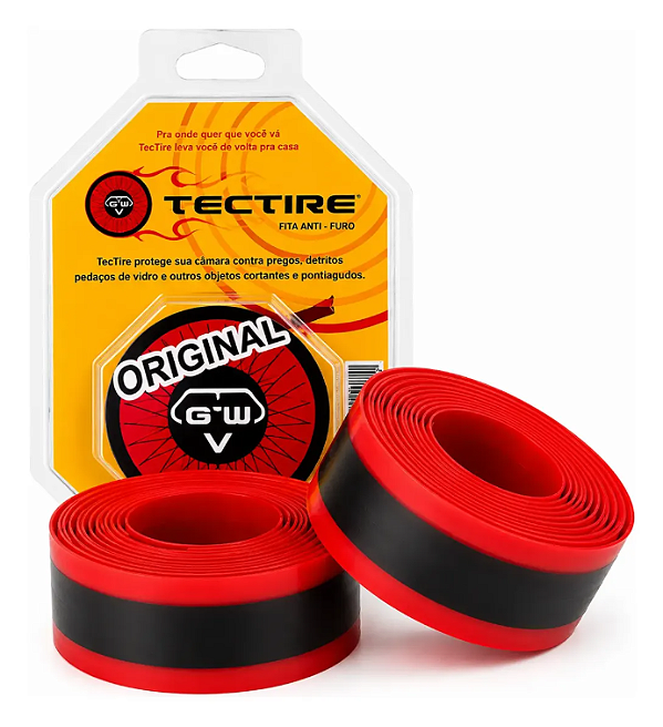 Fita Anti Furo Bike Pneu MTB Tectire Vermelho
