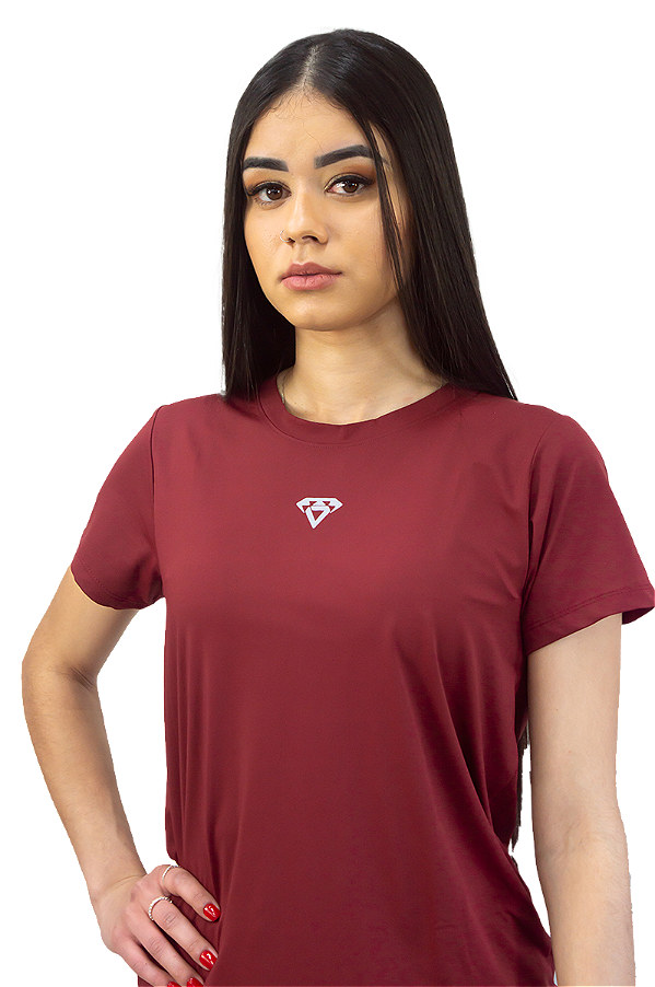 Camiseta Feminina Npnd Elastic Dark Red