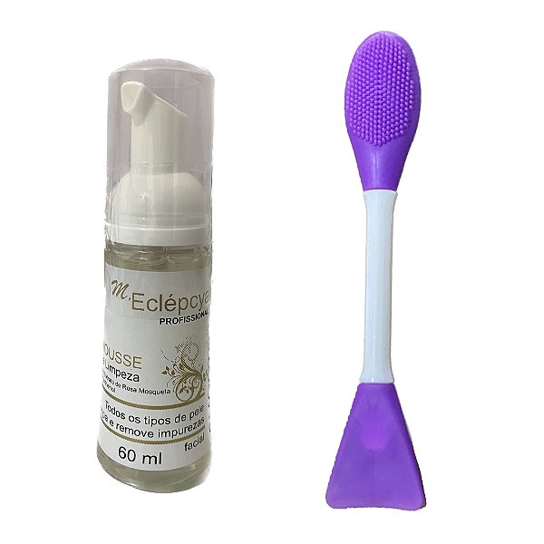 Mousse de limpeza + escova de silicone