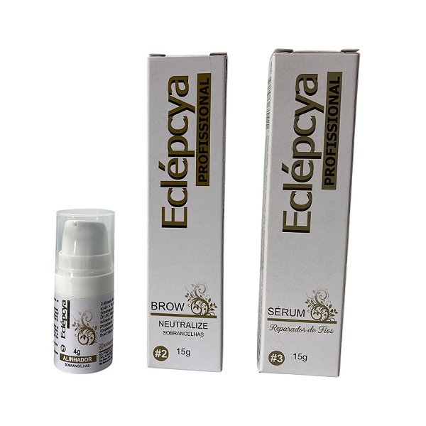 Kit Brow Lamination - Alinhador 4g Neutralize 15g e Sérum reparador