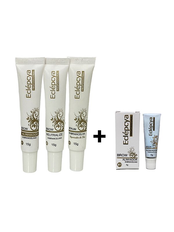 Kit Brow Lamination Soft (Suave) 15g - Eclépcya + Alinhador 4g