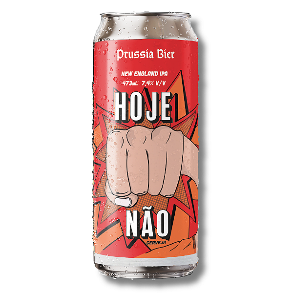 CERVEJA HOJE NÃO NEIPA LATA 473ML UNIDADE - cerveja não pasteurizada ao receber refrigerar