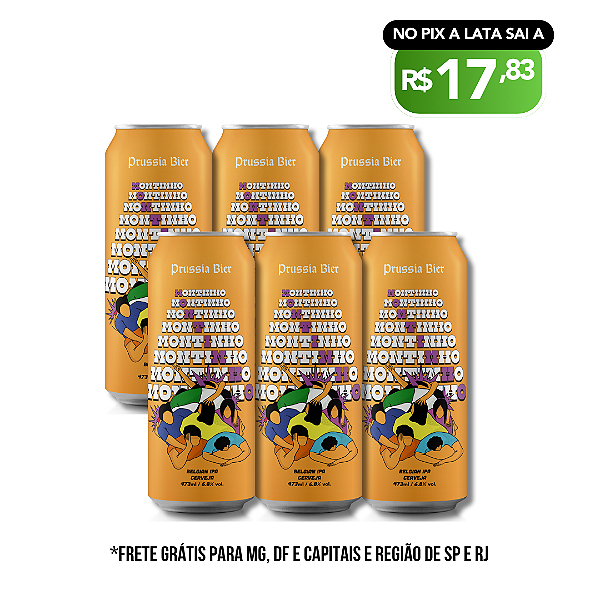 Montinho - Belgian IPA - 6 latas 473ml
