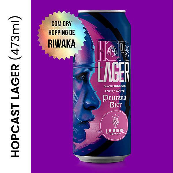 HOP LAGER RIWAKA - LA BIERE HOPCAST 473ML UNIDADE