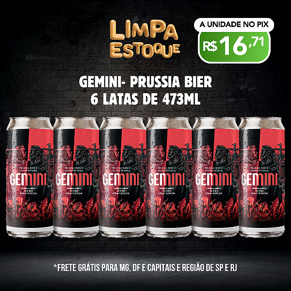 Gemini RIS com Whisky - 6 Latas 473ml