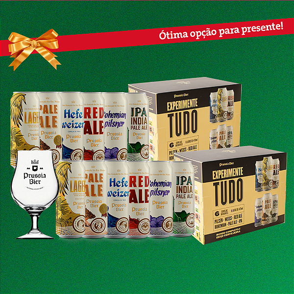 2 Packs Experimente Tudo + Taça - 12 latas 473ml