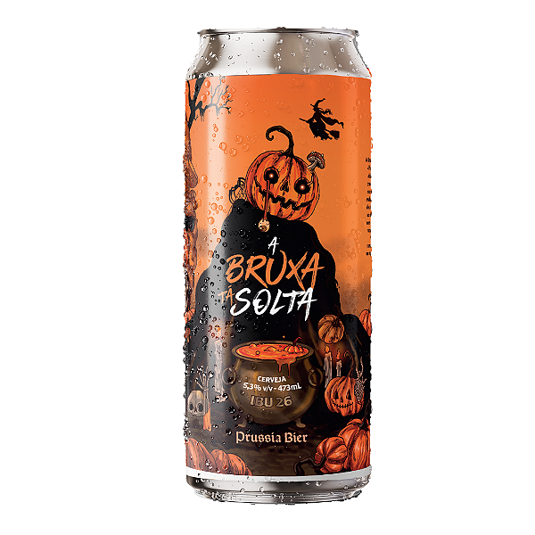 CERVEJA PUMPKIN ALE A BRUXA TÁ SOLTA LATA 473ML UNIDADE