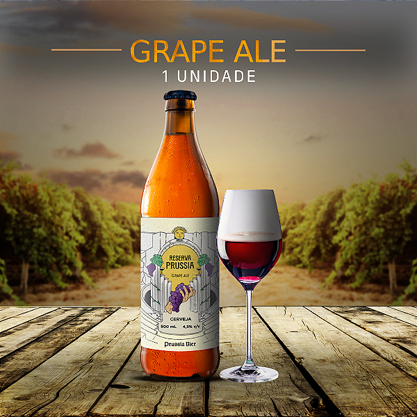 CERVEJA GRAPE ALE GARRAFA 500ML UNIDADE
