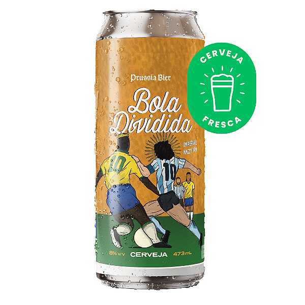 Bola dividida (Imperia Hazy IPA) Prussia Bier unidade - Lata 473ml