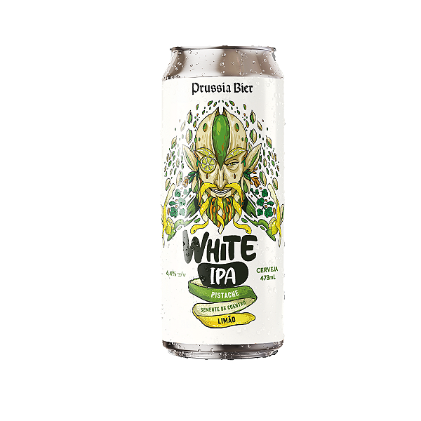 CERVEJA WHITE IPA COM PISTACHE - LATA UNIDADE 473ML