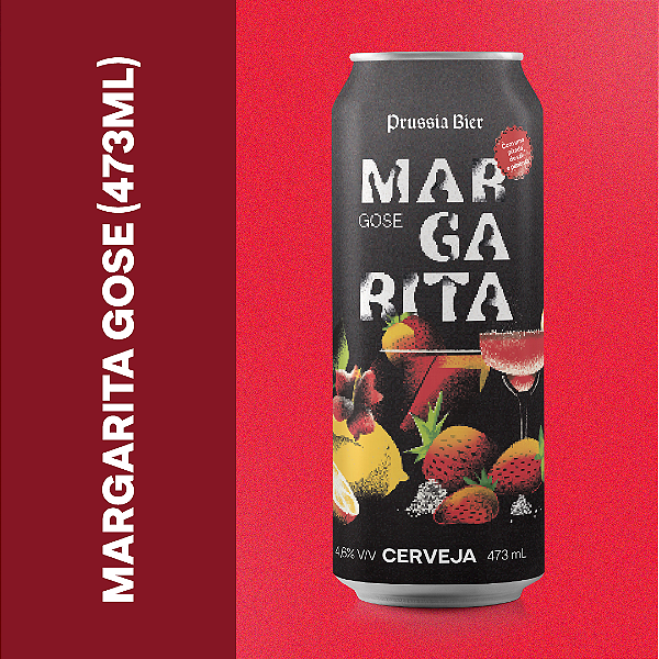 CERVEJA MARGARITA GOSE - LATA UNIDADE 473ML