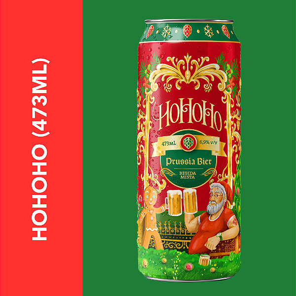 CERVEJA DUBBEL HOHOHO LATA 473ML