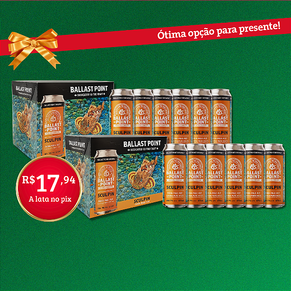 Pack Ballast Point Sculpin - 12 Latas 473ml