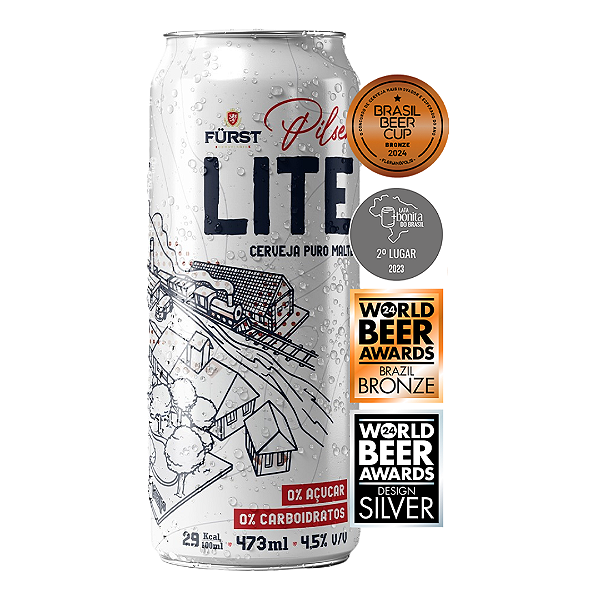 CERVEJA PILSEN LITE FURST LATA 473ML UNIDADE