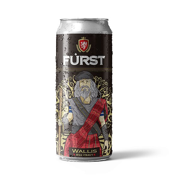 CERVEJA FURST  WALLIS - WEE HEAVY - SMOKED SCOTCH LATA 473ML UNIDADE