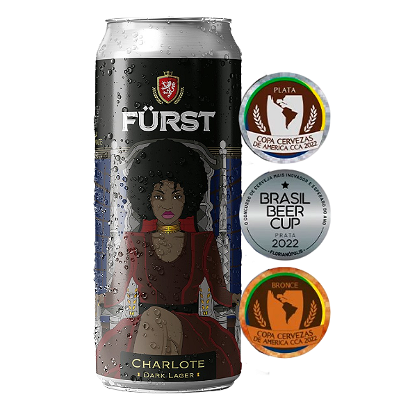 CERVEJA FURST CHARLOTE DARK LAGER SCHWARZBIER - LATA UNIDADE 473ML