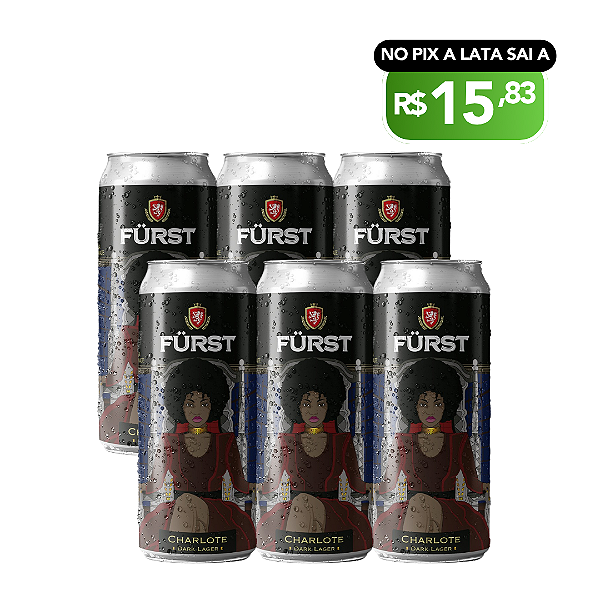 Furst Charlote – Schwarzbier - Dark Lager Alemã – 6 Latas