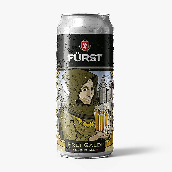 CERVEJA FURST FREI GALDI BELGIAN BLOND - LATA UNIDADE 473ML