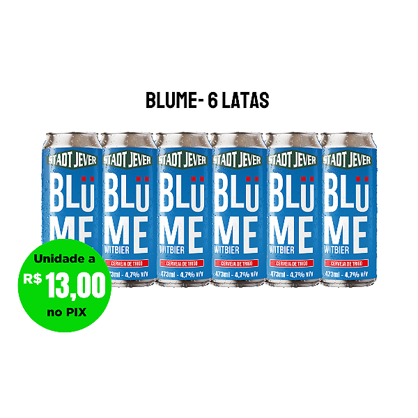 Blume Witbier Stadt Jever - 6 Latas de 473ml