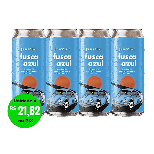 FUSCA AZUL - COMPRE 3, LEVE 4 LATAS  473ml