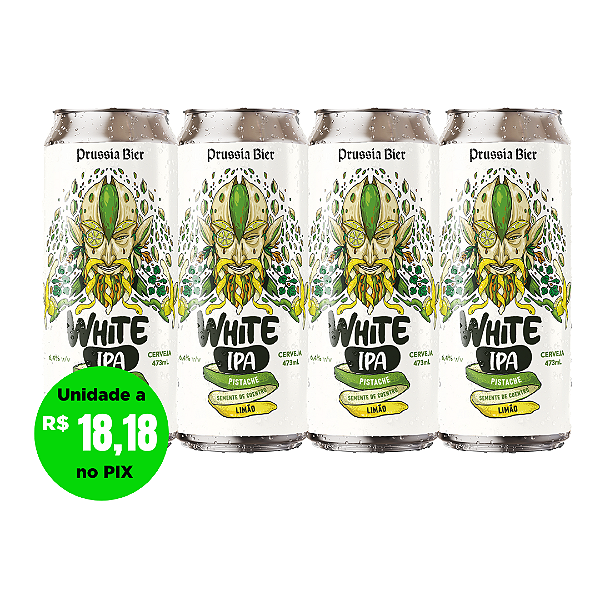 WHITE IPA PISTACHE - COMPRE 3, LEVE 4 LATAS  473ml