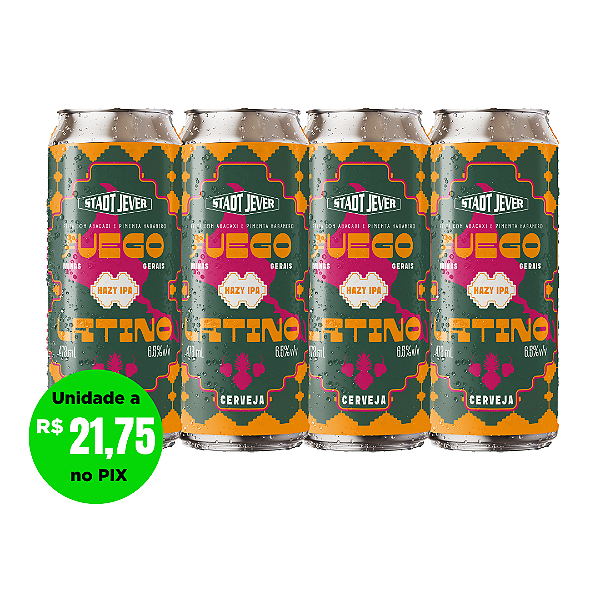 FUEGO LATINO - Hazy IPA - COMPRE 3, LEVE 4 LATAS  473ml