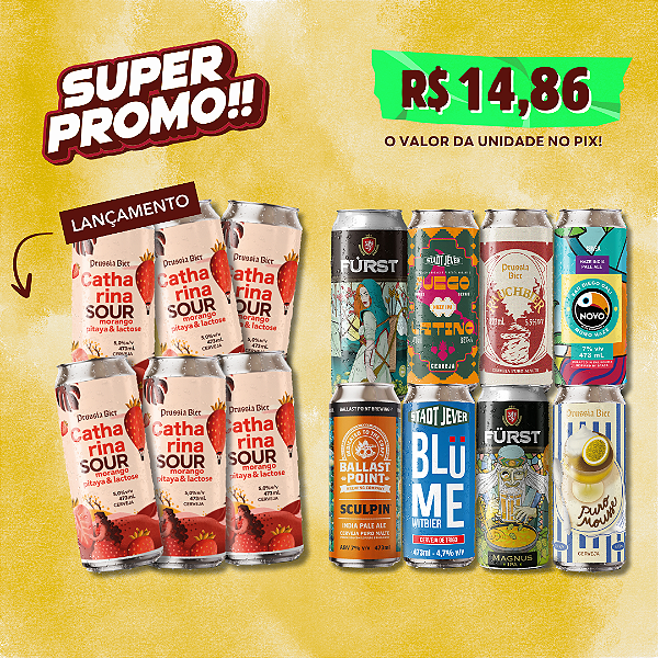 Superpromo Lançamento Catharina Sour MIX – 14 Latas