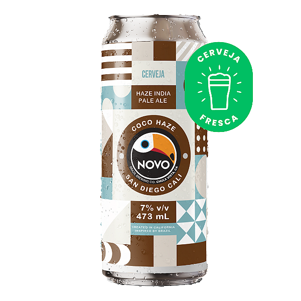 CERVEJA NOVO BRAZIL COCO HAZE LATA 473ML UNIDADE
