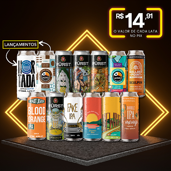 Todas as IPAs do estoque – 13 latas