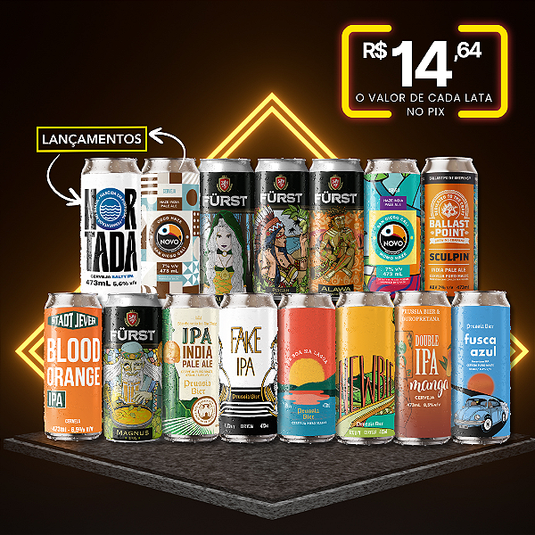 Todas as IPAs do estoque – 15 latas
