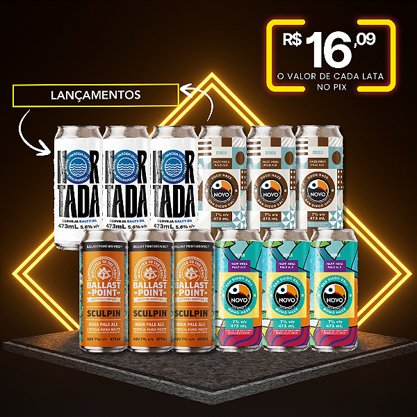 IPAs Gringas – Cervejarias de fora - 12 Latas 473ml