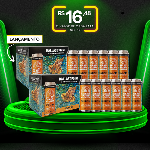 2x Pack Ballast Point Sculpin – 12 latas