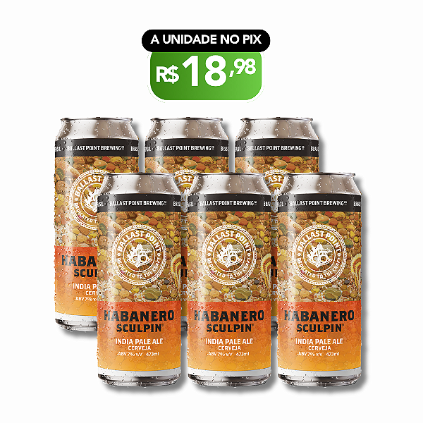 Ballast Point Sculpin Habanero – 6 Latas