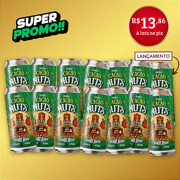 PRÉ-VENDA Super Promo - Cacao Nuts 14 Latas