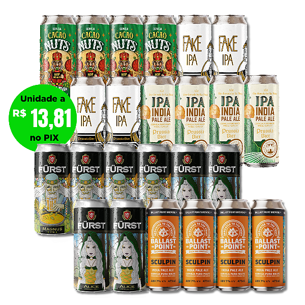 Kit Festa Mix IPAs - 24 Latas