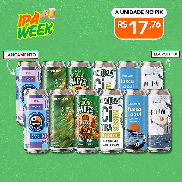 IPAs novidade – 12 Latas