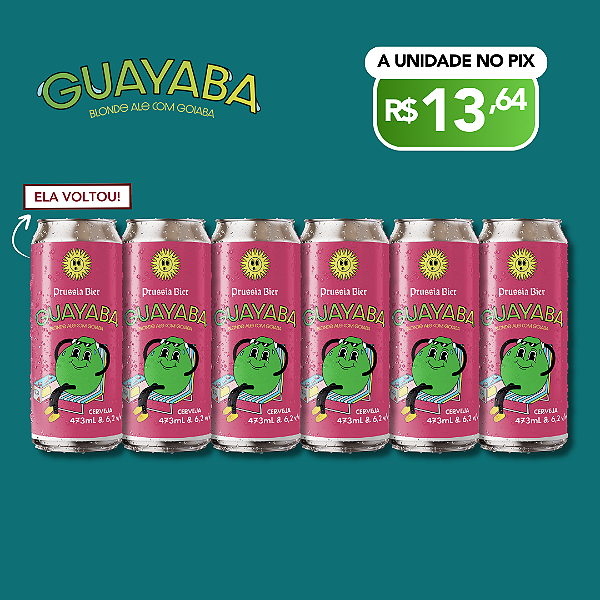 Guayaba - Blonde Ale com Goiaba – 6 Latas