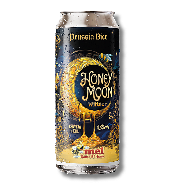 Honey Moon (Witbier com mel) Prussia Bier unidade - Lata 473ml