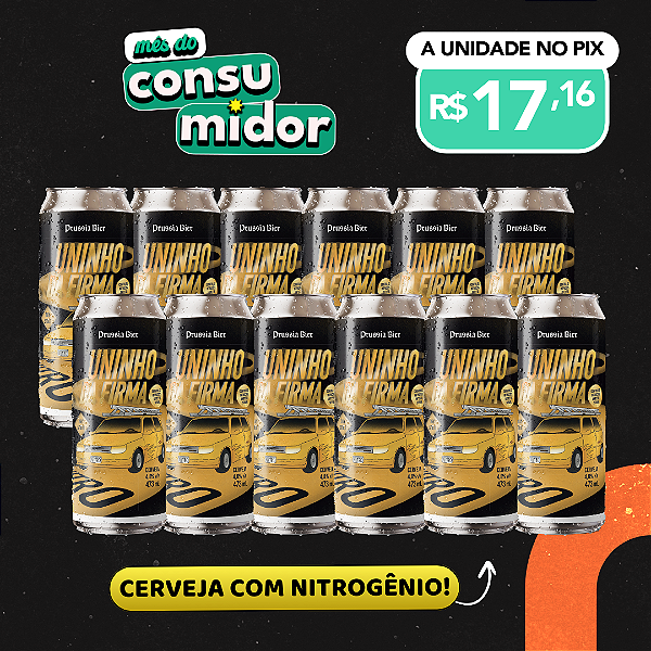 Dry Stout com nitrogênio – 12 Latas de 473ml