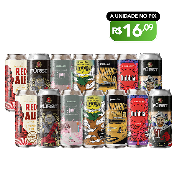 Dark Side – Cervejas Escuras – 14 Latas de 473ml