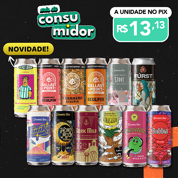 Novos Lotes – Recém envasadas – 12 latas