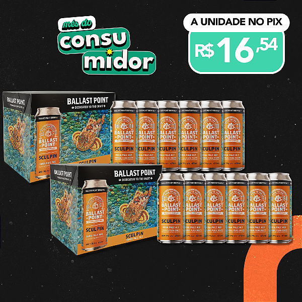 Pack Ballast Point Sculpin – 12 Latas