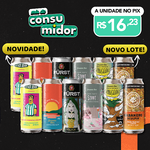 Cervejas Fortes – 12 latas
