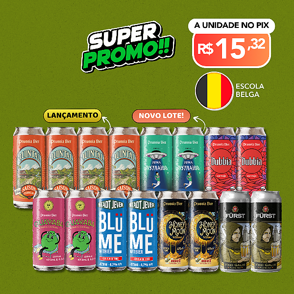 Super Promo Tradição Belga – 16 Latas