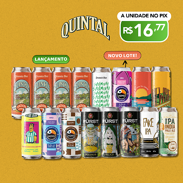 IPAs + Quintal - Saison – 16 latas