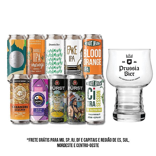 10 IPAs + Copo Hop Master 460ml